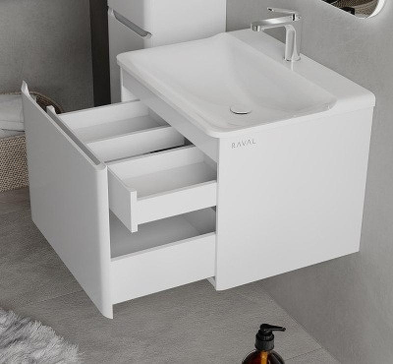 Тумба под раковину Raval Welto 100 Wel.01.100/P/W/RL подвесная Белая, купить, цена, заказать, магазин, доставка, скидка, промокод, купить, цена, заказать, магазин, доставка, скидка, промокод