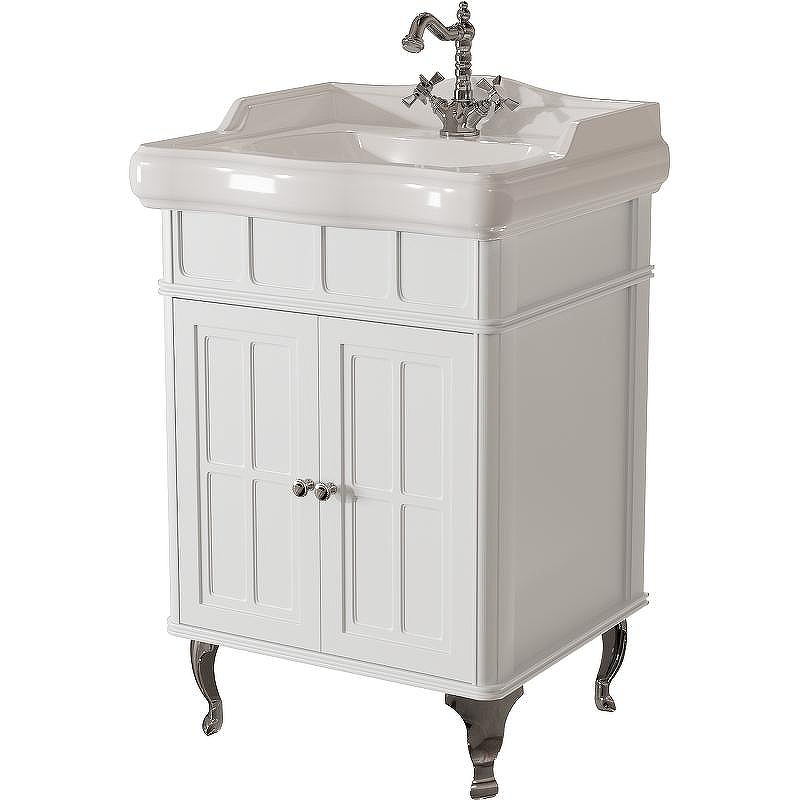 Тумба под раковину Caprigo Borgo 60 33410-B231 Белая матовая, купить, цена, заказать, магазин, доставка, скидка, промокод, купить, цена, заказать, магазин, доставка, скидка, промокод