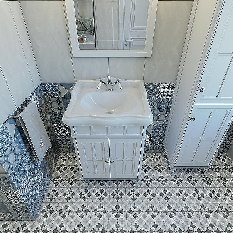 Тумба под раковину Caprigo Borgo 60 33410-B231 Белая матовая, купить, цена, заказать, магазин, доставка, скидка, промокод, купить, цена, заказать, магазин, доставка, скидка, промокод