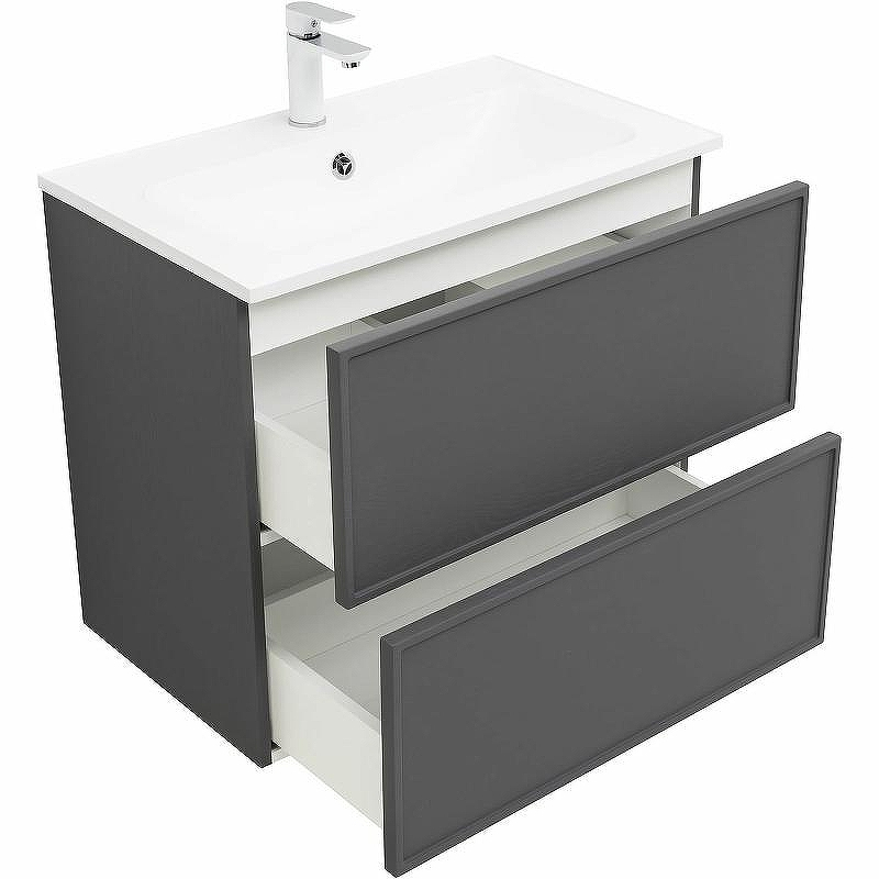 Тумба под раковину Aquanet Арт 75 329064 подвесная Ясень графит, купить, цена, заказать, магазин, доставка, скидка, промокод, купить, цена, заказать, магазин, доставка, скидка, промокод