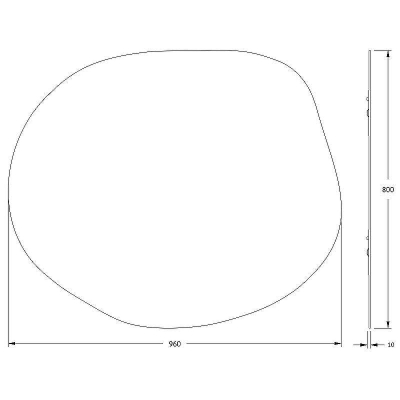Зеркало Evoform Essence 80х96 BY 0324 с полированной кромкой