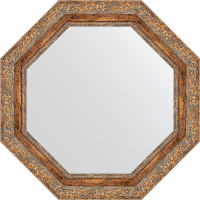 Зеркало Evoform Octagon 65х65 BY 3779 в багетной раме - Виньетка античная бронза 85, купить, цена, заказать, магазин, доставка, скидка, промокод, купить, цена, заказать, магазин, доставка, скидка, промокод