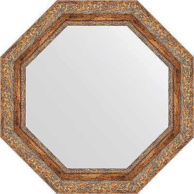 Зеркало Evoform Octagon 65х65 BY 3779 в багетной раме - Виньетка античная бронза 85