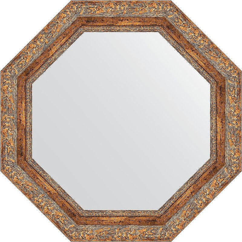 Зеркало Evoform Octagon 65х65 BY 3779 в багетной раме - Виньетка античная бронза 85, купить, цена, заказать, магазин, доставка, скидка, промокод, купить, цена, заказать, магазин, доставка, скидка, промокод