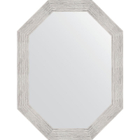Зеркало Evoform Octagon 62x82 BY 7087 в багетной раме - Серебряный дождь 70, купить, цена, заказать, магазин, доставка, скидка, промокод, купить, цена, заказать, магазин, доставка, скидка, промокод