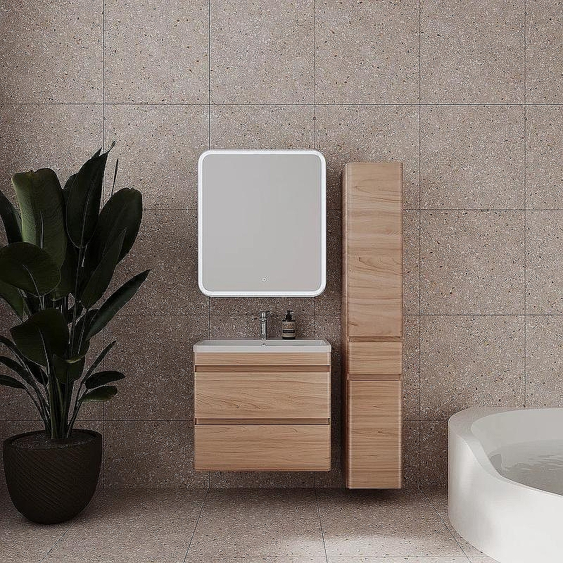 Тумба под раковину Style Line Атлантика 70 Люкс Plus СС-00002341 подвесная Ясень перламутр, купить, цена, заказать, магазин, доставка, скидка, промокод, купить, цена, заказать, магазин, доставка, скидка, промокод