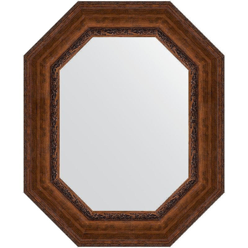 Зеркало Evoform Polygon 82х67 BY 7266 в багетной раме - Состаренная бронза с орнаментом 120, купить, цена, заказать, магазин, доставка, скидка, промокод, купить, цена, заказать, магазин, доставка, скидка, промокод