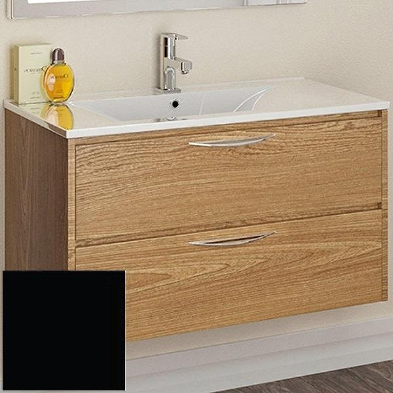 Тумба с раковиной SanVit Мэри-2 90 R kmery902 в цвете Ral подвесная Черный глянец, купить, цена, заказать, магазин, доставка, скидка, промокод, купить, цена, заказать, магазин, доставка, скидка, промокод