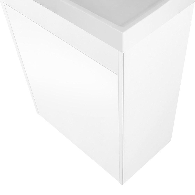 Тумба под раковину Art&Max Family 40 Family-400-1D-SO-BL подвесная Белая глянцевая, купить, цена, заказать, магазин, доставка, скидка, промокод, купить, цена, заказать, магазин, доставка, скидка, промокод