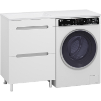 Тумба с раковиной Misty Байкал 120 L УТ000014754 Белая, купить, цена, заказать, магазин, доставка, скидка, промокод, купить, цена, заказать, магазин, доставка, скидка, промокод