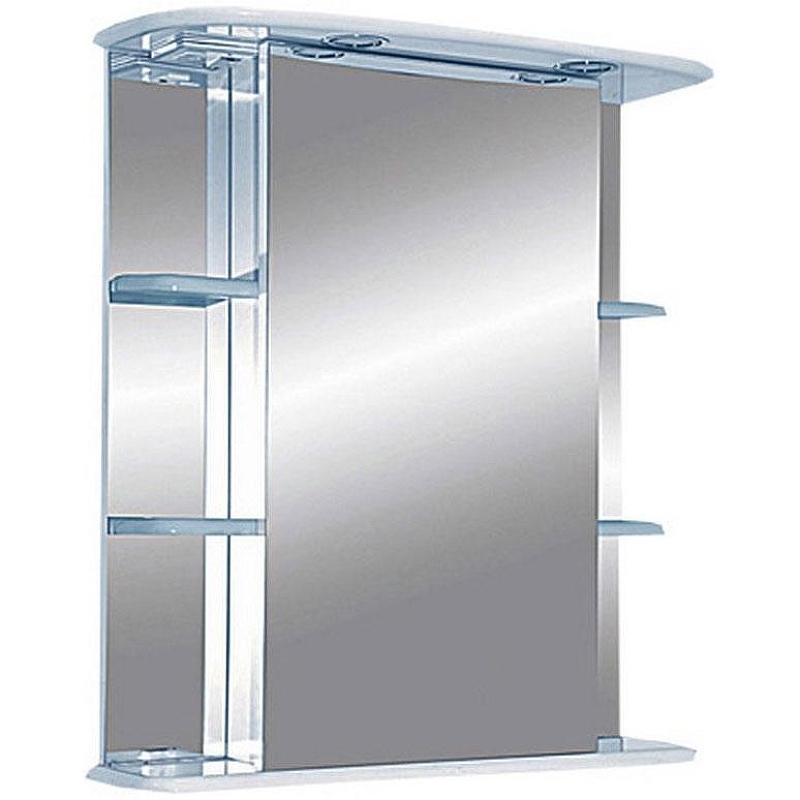 Зеркальный шкаф Misty Магнолия 65 L Э-Маг04065-01СвЛ с подсветкой Белый, купить, цена, заказать, магазин, доставка, скидка, промокод, купить, цена, заказать, магазин, доставка, скидка, промокод