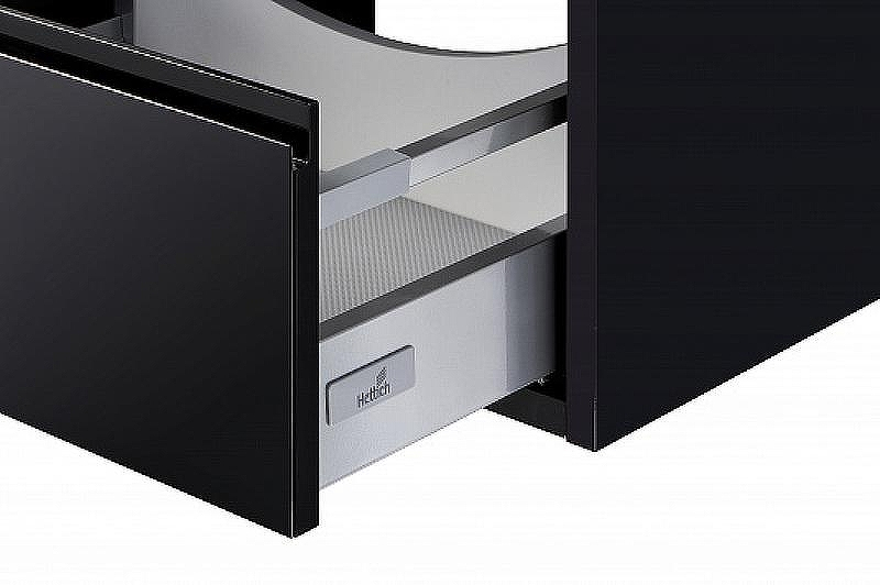 Тумба под раковину Aquaton Римини 60 1A226601RN950 подвесная Черный глянец, купить, цена, заказать, магазин, доставка, скидка, промокод, купить, цена, заказать, магазин, доставка, скидка, промокод