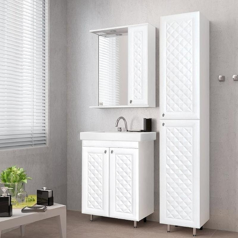 Тумба под раковину Style Line Канна 60 Люкс ЛС-00000726 Белый глянец, купить, цена, заказать, магазин, доставка, скидка, промокод, купить, цена, заказать, магазин, доставка, скидка, промокод