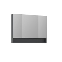 Зеркальный шкаф Orka Malta 100 3001311 подвесной цвет Антрацит матовый, купить, цена, заказать, магазин, доставка, скидка, промокод, купить, цена, заказать, магазин, доставка, скидка, промокод