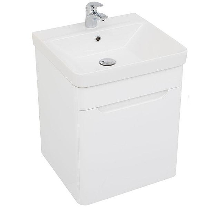 Тумба с раковиной Aquanet София 50 212585 подвесная Белый глянец, купить, цена, заказать, магазин, доставка, скидка, промокод, купить, цена, заказать, магазин, доставка, скидка, промокод