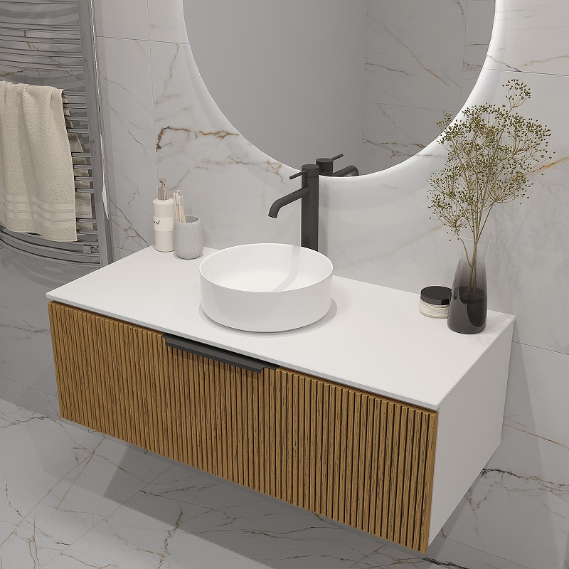 Тумба под раковину ЗОВ Кито 100 K100BT подвесная цвет Белый Тростник, купить, цена, заказать, магазин, доставка, скидка, промокод, купить, цена, заказать, магазин, доставка, скидка, промокод