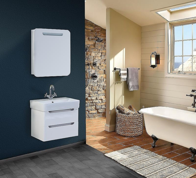 Зеркальный шкаф Onika Неаполь 60.01 R 206064 с подсветкой Белый, купить, цена, заказать, магазин, доставка, скидка, промокод, купить, цена, заказать, магазин, доставка, скидка, промокод