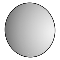 Зеркало Defesto Aura 90х90 DF 2986S с подсветкой 28W-4500K/Сенсорный выключатель/Нейтральный белый свет/Черная рама, купить, цена, заказать, магазин, доставка, скидка, промокод, купить, цена, заказать, магазин, доставка, скидка, промокод