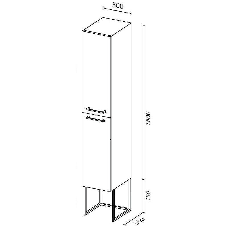 Шкаф пенал SanVit Сити 30 psity в цвете Ral подвесной Белый глянец, купить, цена, заказать, магазин, доставка, скидка, промокод, купить, цена, заказать, магазин, доставка, скидка, промокод