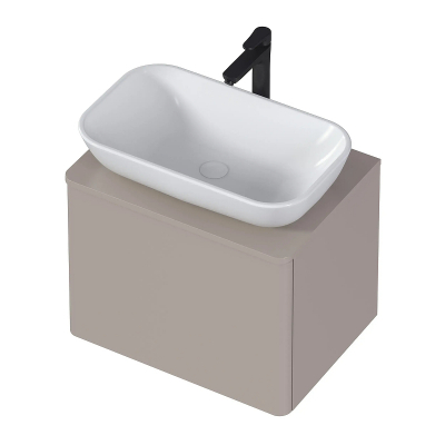 Тумба под раковину 1MarKa Wish 60П Ц0000031564 подвесная цвет Капучино