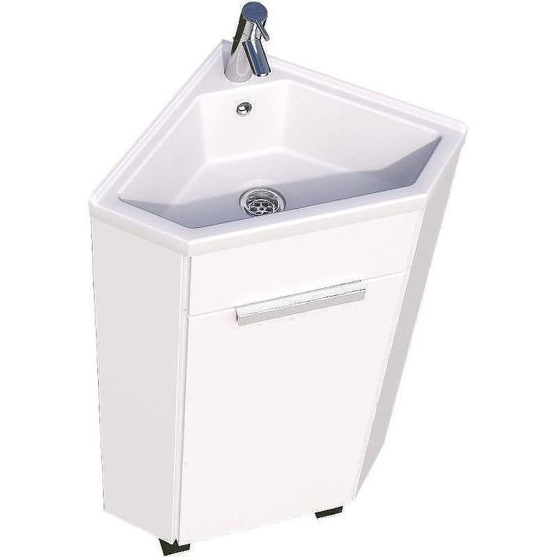 Тумба с раковиной 1MarKa Penta 37Н Ц0000001635 угловая Белый глянец, купить, цена, заказать, магазин, доставка, скидка, промокод, купить, цена, заказать, магазин, доставка, скидка, промокод