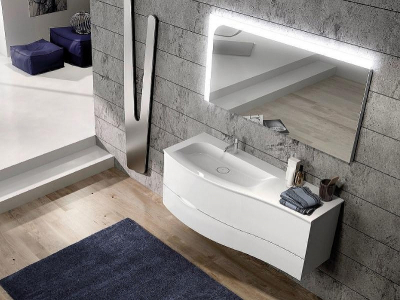 Тумба с раковиной Burgbad Sinea 2.0 120 SFFQ121L F2800 G0165 C0001*1 подвесная Белая