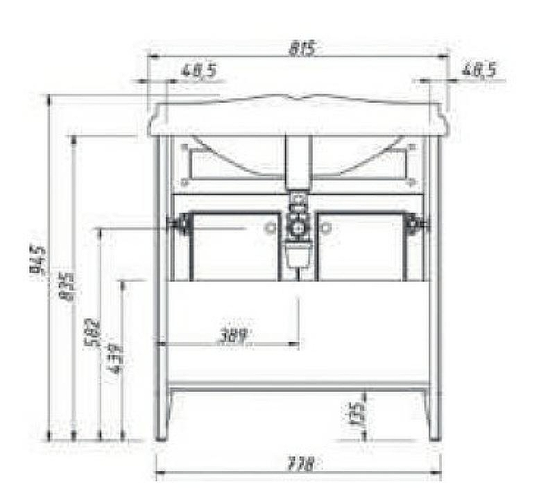 Тумба под раковину Creto Vetra 80 15-800CHN Орех, купить, цена, заказать, магазин, доставка, скидка, промокод, купить, цена, заказать, магазин, доставка, скидка, промокод