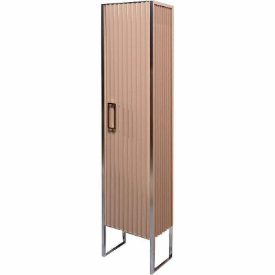 Шкаф пенал Boheme Armadi Art Monaco 35 R 868-CPCR-R Капучино Хром