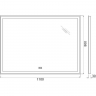 Зеркало BelBagno 110 SPC-GRT-1100-800-LED-TCH-WARM с подсветкой с подогревом с сенсорным выключателем, купить, цена, заказать, магазин, доставка, скидка, промокод, купить, цена, заказать, магазин, доставка, скидка, промокод
