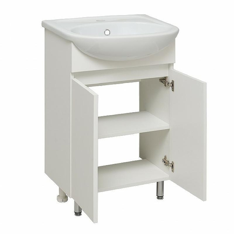 Тумба под раковину Runo Лада 50 00-00001162 Белая, купить, цена, заказать, магазин, доставка, скидка, промокод, купить, цена, заказать, магазин, доставка, скидка, промокод