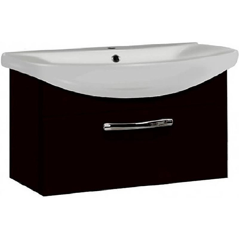 Тумба под раковину Aquaton Ария 80 1A141701AA950 подвесная Черная, купить, цена, заказать, магазин, доставка, скидка, промокод, купить, цена, заказать, магазин, доставка, скидка, промокод