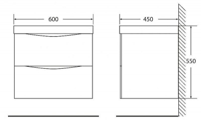 Π’ΡΠΌΠ±Π° ΠΏΠΎΠ΄ ΡΠ°ΠΊΠΎΠ²ΠΈΠ½Ρ BelBagno Marino 60 MARINO-600-2C-SO-RG-P ΠΏΠΎΠ΄Π²Π΅ΡΠ½Π°Ρ Rovere Grigio