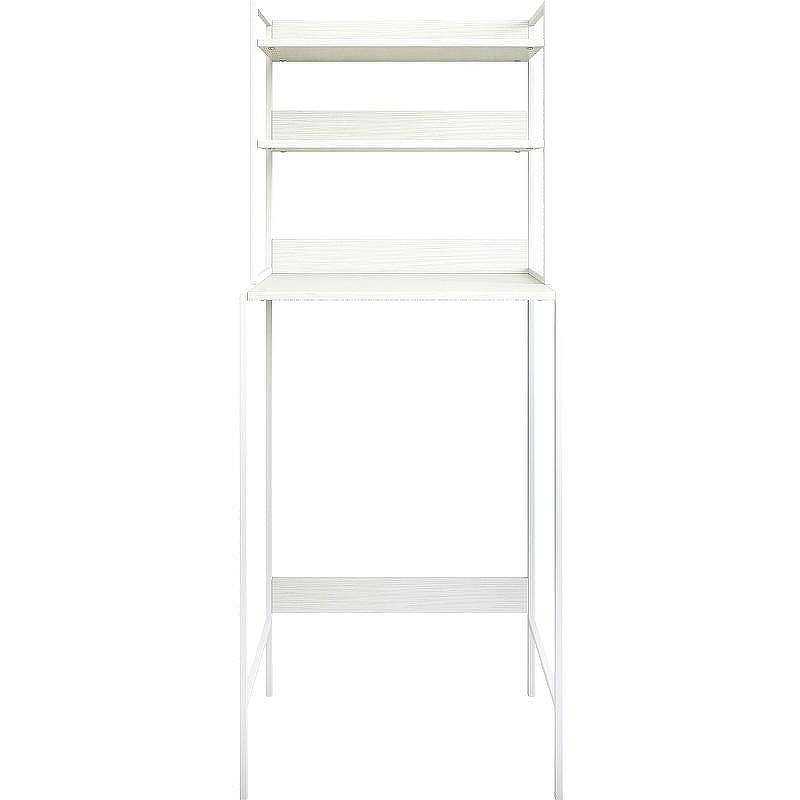 Стеллаж Sanflor 64 82613187 над стиральной машиной Белый муар, купить, цена, заказать, магазин, доставка, скидка, промокод, купить, цена, заказать, магазин, доставка, скидка, промокод