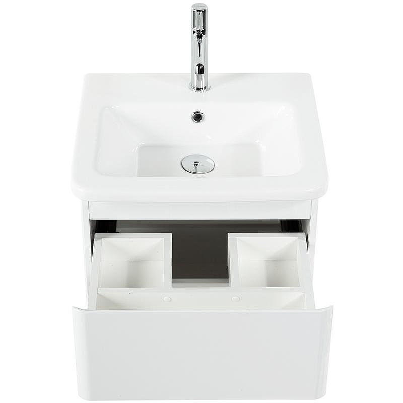 Тумба под раковину BelBagno 50 ALBANO-CER-500-2C-SO-BL подвесная Bianco Lucido, купить, цена, заказать, магазин, доставка, скидка, промокод, купить, цена, заказать, магазин, доставка, скидка, промокод