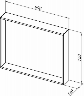 Зеркало Allen Brau Reality 90 1.32019.03 с подсветкой Латунь браш с сенсорным выключателем