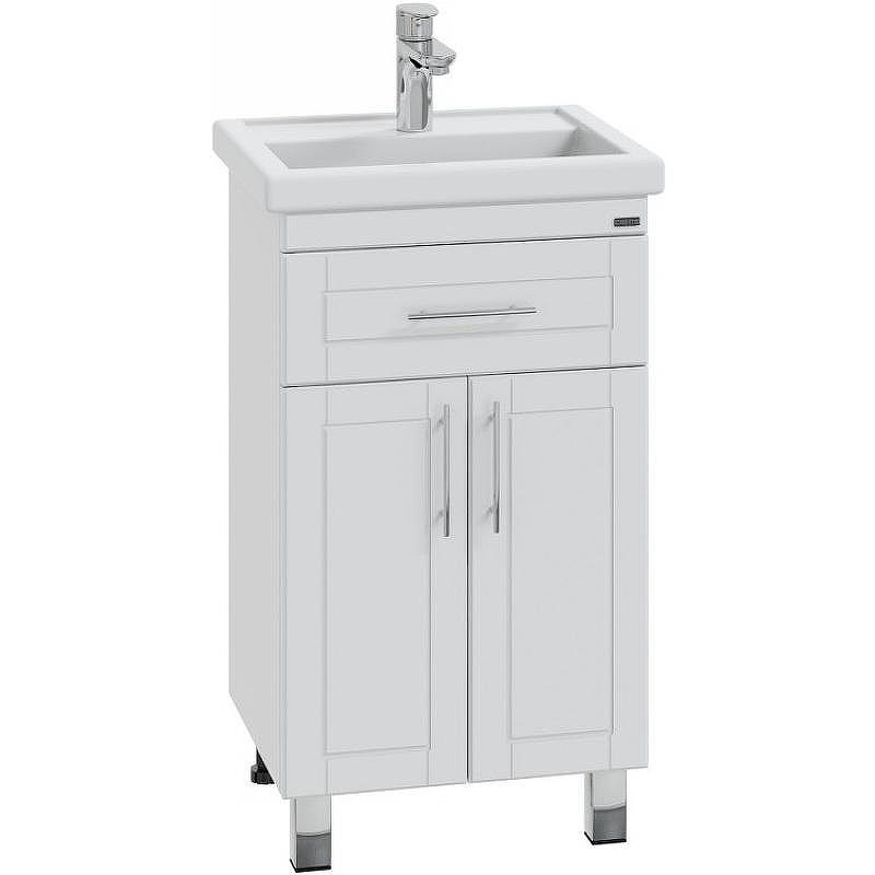 Тумба под раковину СанТа Дублин 50 223002 Белая, купить, цена, заказать, магазин, доставка, скидка, промокод, купить, цена, заказать, магазин, доставка, скидка, промокод