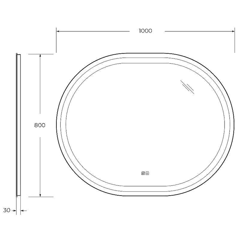 Зеркало Cezares Giubileo 100 CZR-SPC-GIUBILEO-1000-800-TCH-WARM с подсветкой с сенсорным выключателем и подогревом, купить, цена, заказать, магазин, доставка, скидка, промокод, купить, цена, заказать, магазин, доставка, скидка, промокод