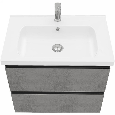 Тумба под раковину Laparet Electra 70 LE-WCAB-70-123 подвесная Хромикс серебро