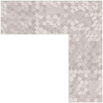 Зеркало Evoform Definite 116х66 BY 3211 в багетной раме - Соты алюминий 70