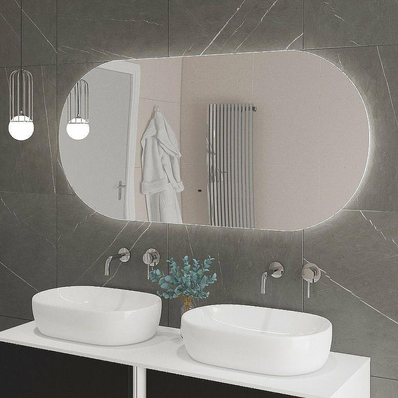 Зеркало Cezares Vague 100 CZR-SPC-VAGUE-1000-700-MOV с подсветкой с датчиком движения, купить, цена, заказать, магазин, доставка, скидка, промокод, купить, цена, заказать, магазин, доставка, скидка, промокод