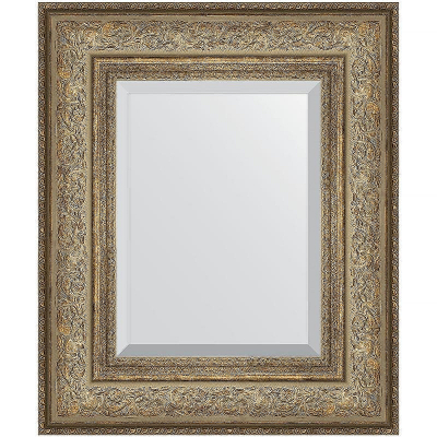 Зеркало Evoform Exclusive 60х50 BY 3373 с фацетом в багетной раме - Виньетка античная бронза 109
