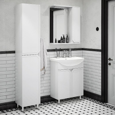 Тумба под раковину Corozo Сириус 65 SD-00001438 Белая