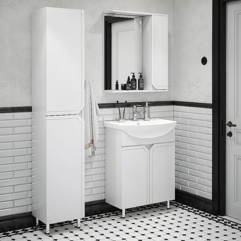 Тумба под раковину Corozo Сириус 65 SD-00001438 Белая, купить, цена, заказать, магазин, доставка, скидка, промокод, купить, цена, заказать, магазин, доставка, скидка, промокод