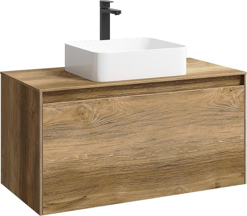Корпус тумбы под раковину Aqwella 5 Stars Mobi 100 MOB0110DB подвесной Дуб балтийский, купить, цена, заказать, магазин, доставка, скидка, промокод, купить, цена, заказать, магазин, доставка, скидка, промокод