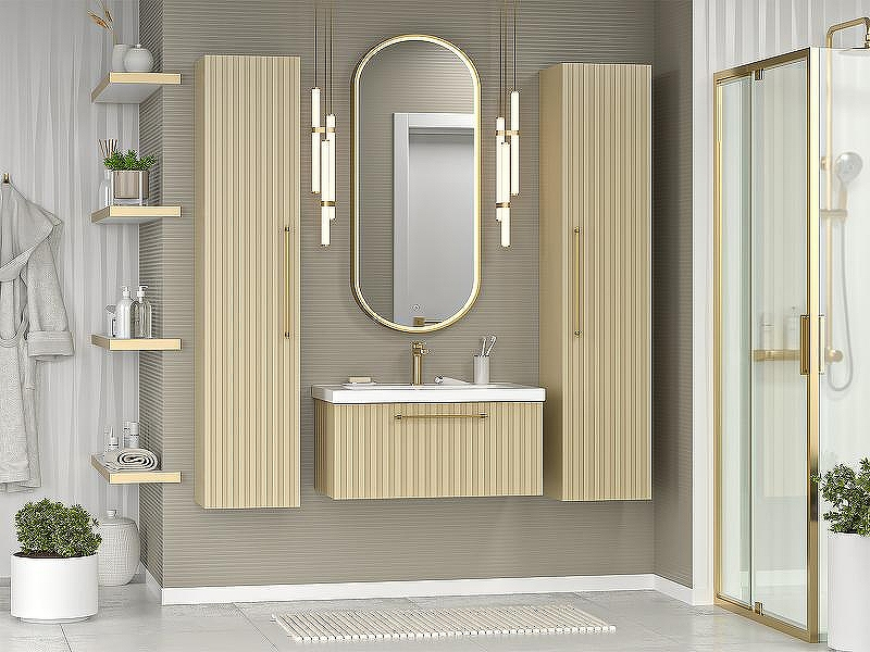 Шкаф пенал Brevita Alicante 35 ALI-05035-03 подвесной Капучино, купить, цена, заказать, магазин, доставка, скидка, промокод, купить, цена, заказать, магазин, доставка, скидка, промокод