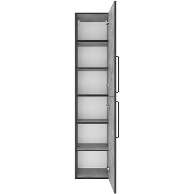 Шкаф пенал Brevita Rock 35 R ROCK-05035-48-2П подвесной Бетон Чикаго светло-серый