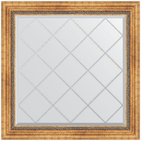Зеркало Evoform Exclusive-G 86х86 BY 4318 с гравировкой в багетной раме - Римское золото 88, купить, цена, заказать, магазин, доставка, скидка, промокод, купить, цена, заказать, магазин, доставка, скидка, промокод