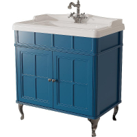 Тумба под раковину Caprigo Borgo 80 33412CH-B136 Синяя матовая, купить, цена, заказать, магазин, доставка, скидка, промокод, купить, цена, заказать, магазин, доставка, скидка, промокод