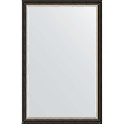 Зеркало Evoform Exclusive 174х114 BY 3932 с фацетом в багетной раме - Черное дерево с золотом 71