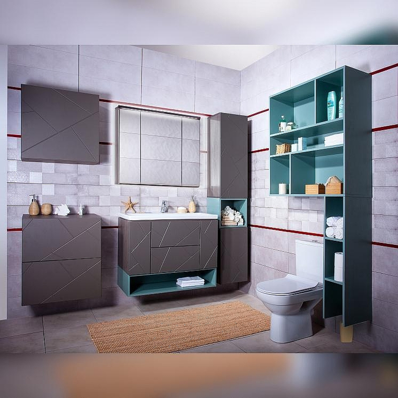 Подвесной шкаф Бриклаер Кристалл 60-1 4627125414749 Софт Графит Ясень Анкор темный, купить, цена, заказать, магазин, доставка, скидка, промокод, купить, цена, заказать, магазин, доставка, скидка, промокод